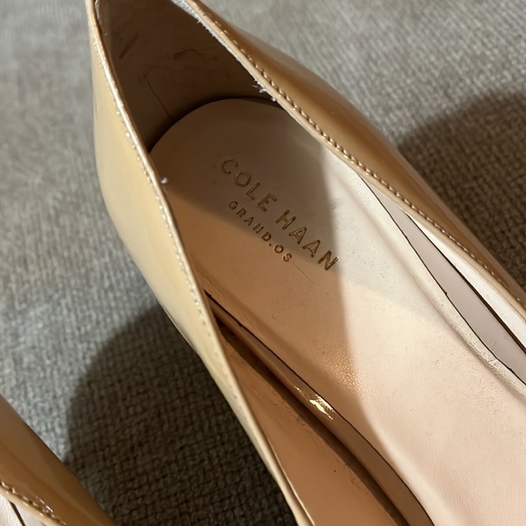 Cole Haan Grand.Os Nude Leather Heels - Picture 3 of 12